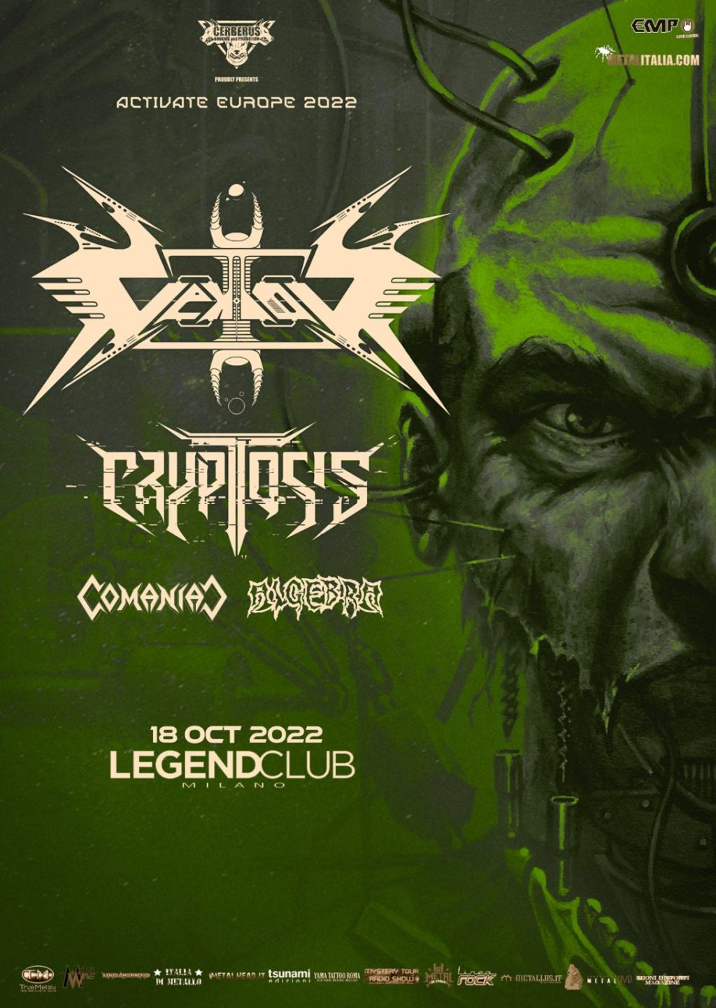 VEKTOR + Cryptosis + Comaniac +&nbsp;Algebra